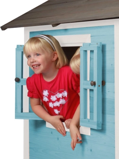 Windows with opening shutters for role play