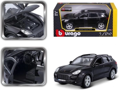 Modèle Porsche Cayenne Turbo noir 1/24