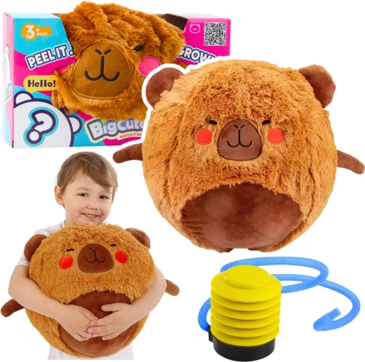 Plush Bouncy Ball Capybara 50 cm with Pump
