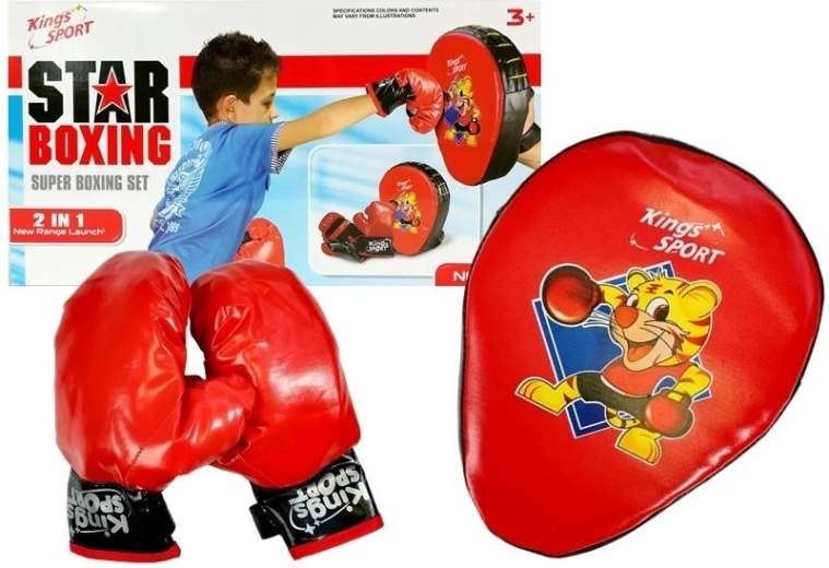 Kinder boksset met handschoenen en beschermers