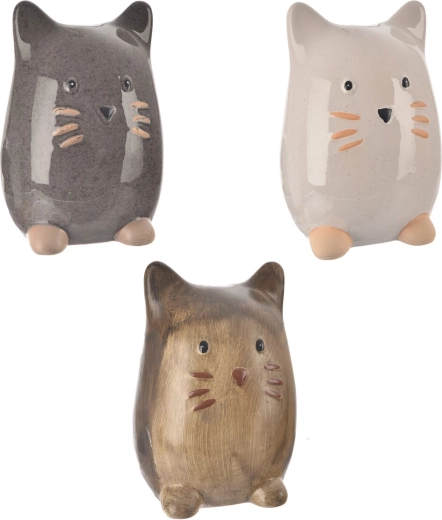 Porcelain cat decoration 21 cm (3 variants)