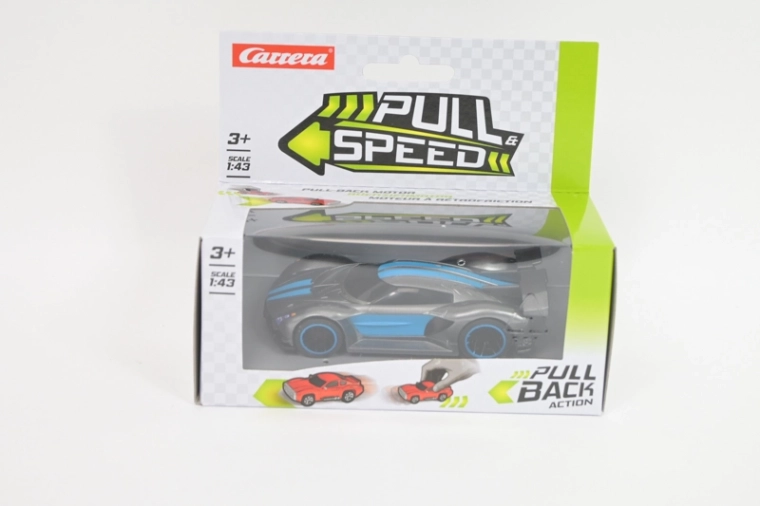 Carrera Pull Speed hypercar 1:43 anthracite blue