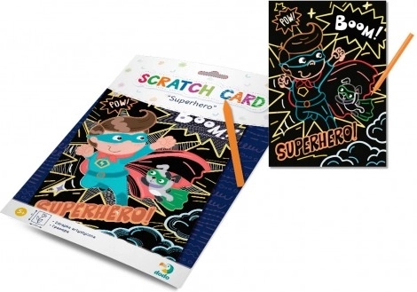 Dodo krasplaatje superheld 21 × 29 cm