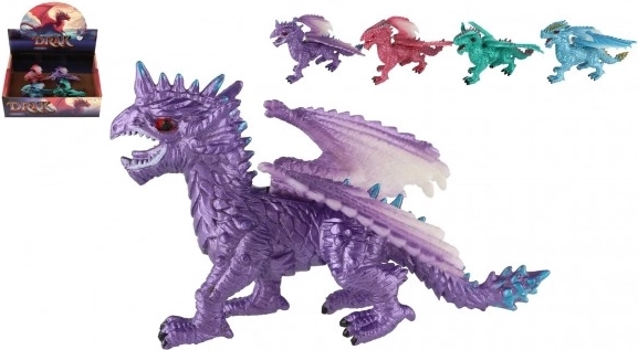 Teddies dragon figurine – color mix, 10 cm
