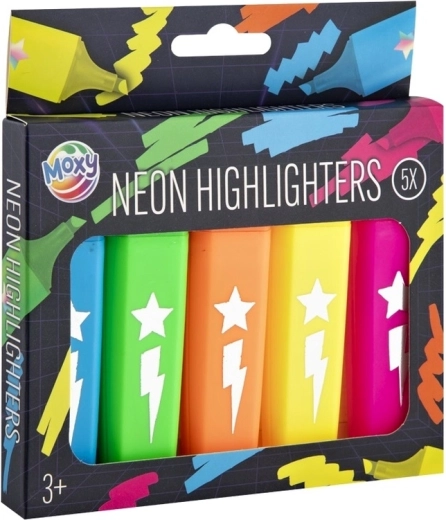 5 neon colors in the pack