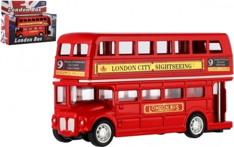 Roter Doppeldeckerbus London 12 cm