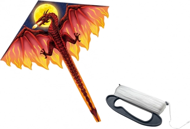 Large Red Dragon Kite long tail 170 cm x 130 cm