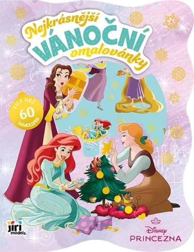 Disney Prinsessen kerstkleurboek met stickers