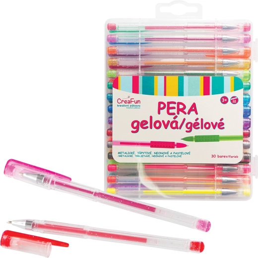 CreaFun gelpennen – set van 30 kleuren