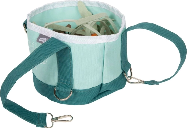 Tragbarer Textileimer mit robusten Beschlägen