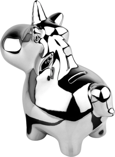 Schattige eenhoornvorm die motiveert om te sparen