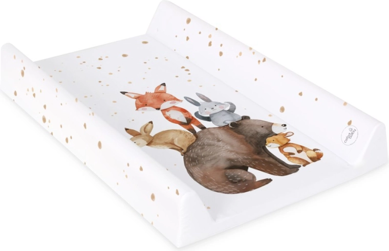 Matelas à langer Ceba Baby avec planche rigide Ultra Light Forest Friends 50 × 70 cm