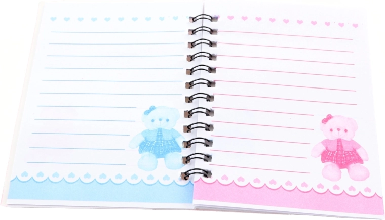 Feuilles lignées avec illustrations