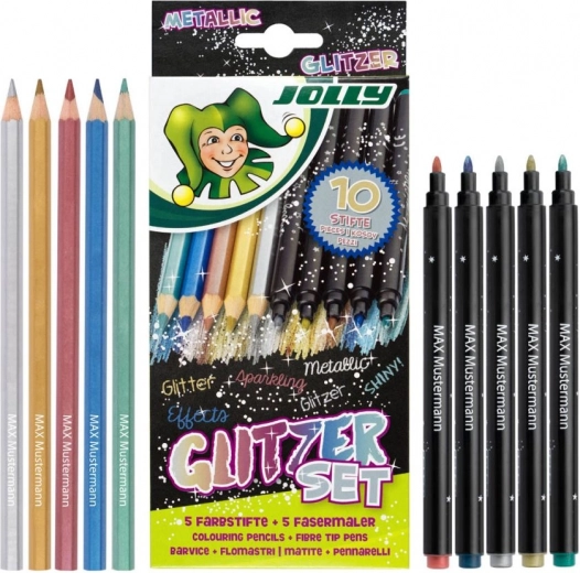 Crayons et feutres métalliques 10 pcs