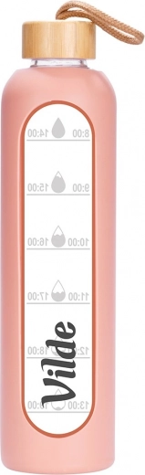 Duurzaam borosilicaatglas en bamboe dop