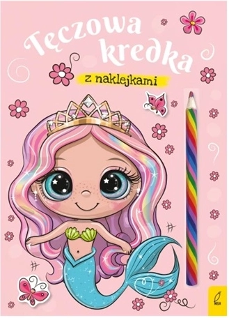 Coloring Book: Sea Fairy with a Rainbow Pencil