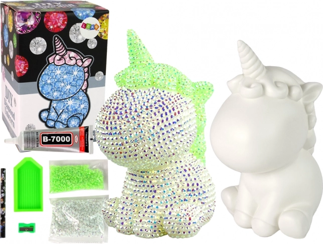 Creatieve set DIY Diamanten Eenhoorn Groen