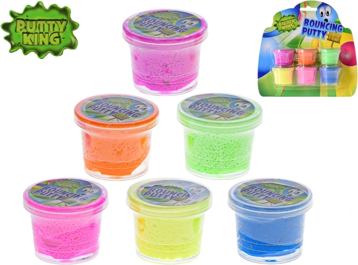Putty King bouncing putty – set of 6 colors