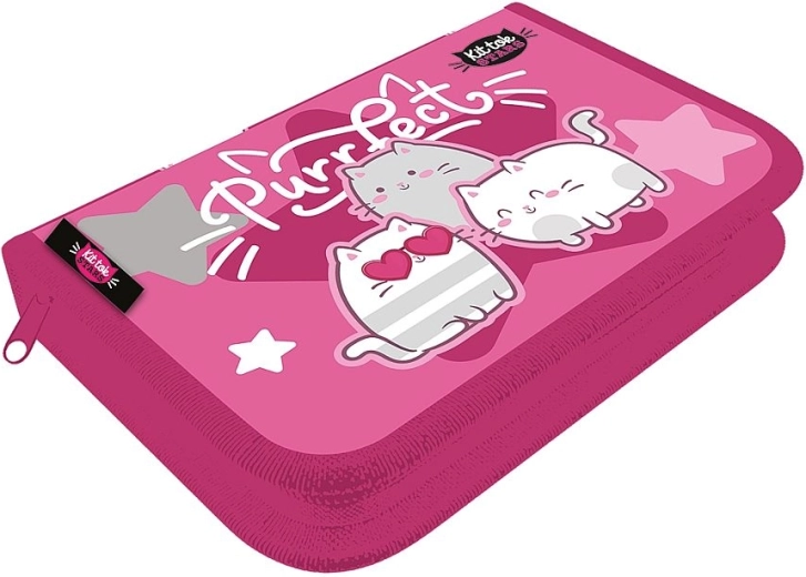 LizzyCard pencil case kit — single compartment with one tier and two flaps