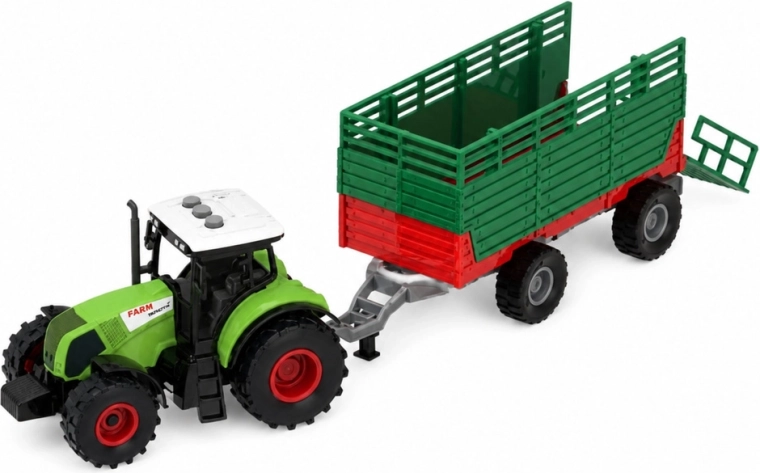 Tractor with trailer and effects
