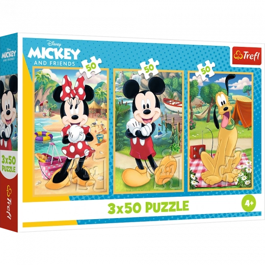 Puzzel 3x50 DISNEY – Muizen op vakantie