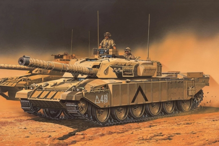 Kunststof modeltank British Army Challenger Mk.3 1/72