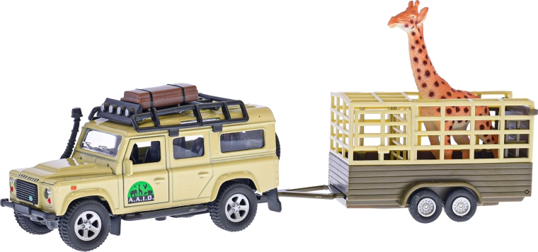 Detachable trailer for transporting animals