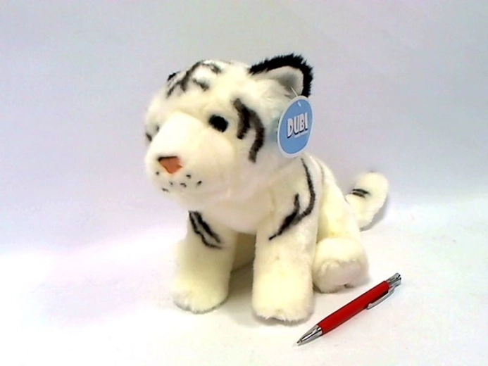 Tigre blanc en peluche 25 cm
