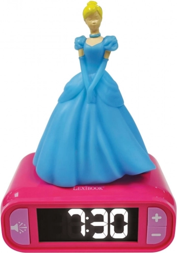 Kinderwekker Disney Princess met nachtverlichting