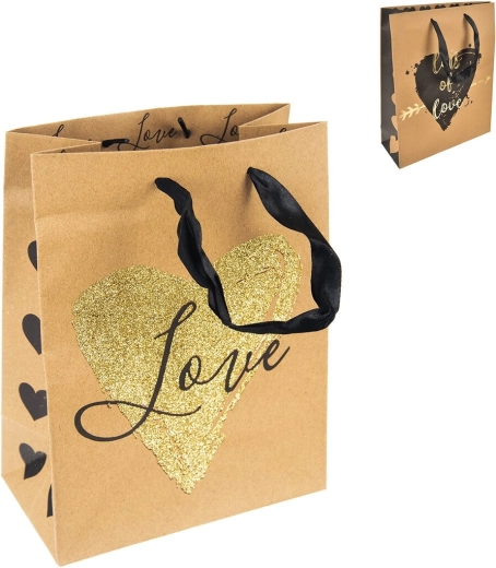 LOVE Gift Bag 18 × 10 × 23 cm (3 variants)