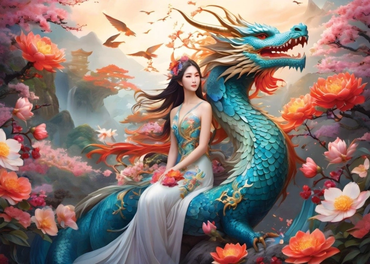 Blue Dragon Puzzle 500 Pieces