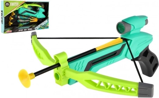 Kids' crossbow with sight and suction-cup arrows