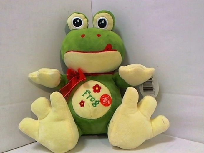 Grenouille en peluche avec sons 25 cm