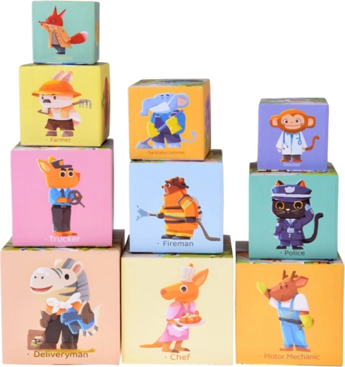 Animals at work and vehicles to spark imagination