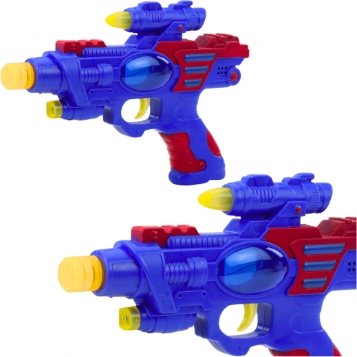 Children's space blaster with lights and sounds red-blue