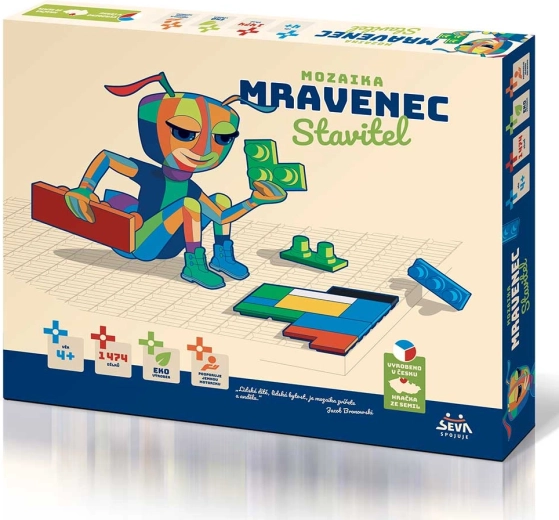 Creatieve mozaïek Seva Mierenbouwer - 1474 stukjes