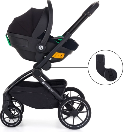 Set 3-en-1 incluant siège-auto et adaptateurs