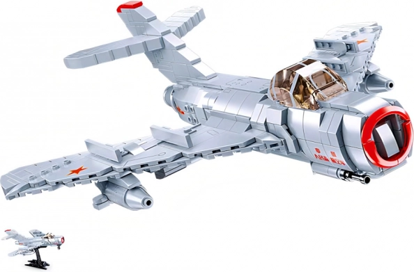 Sluban Maquette Avion de Chasse à Réaction MiG-15