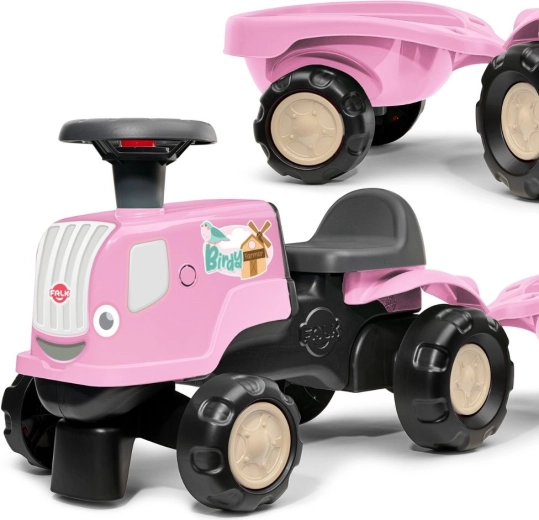 Ride-on tractor with trailer FALK Birdy Farm for children 1–3 years