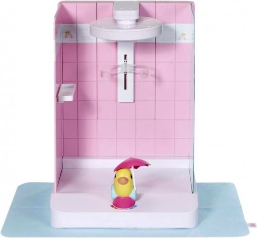 BABY born doll shower cabin with working shower