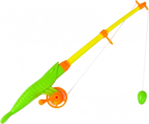 Extendable rod with reel for realistic play