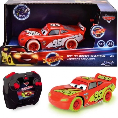 RC Car Lightning McQueen Turbo Glow Racers Remote Control 1:24
