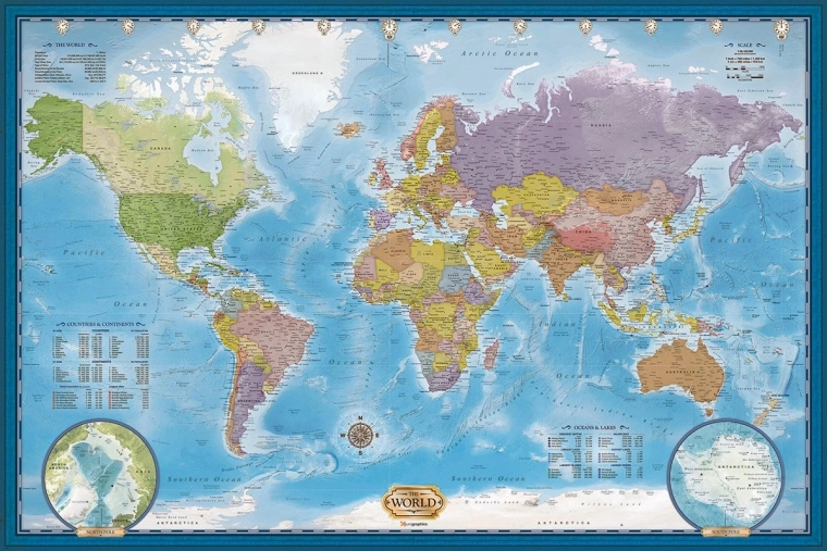 Puzzel wereldkaart 5000 stukjes EUROGRAPHICS