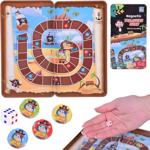 Magnetisch spel Schatzoeken Piraten