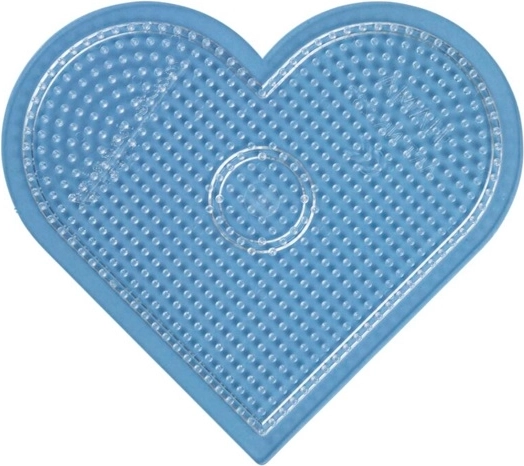 Hama MIDI transparent pegboard for iron-on beads – large heart