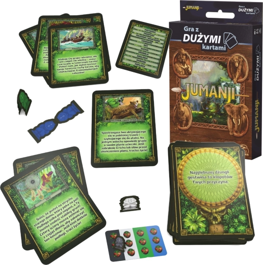 Jumanji familiespel met grote kaarten (Poolse versie)