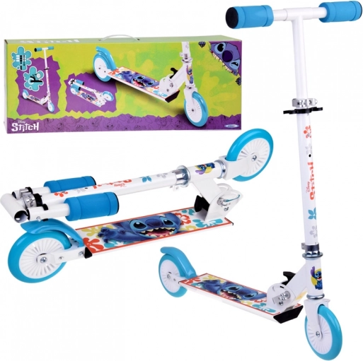 Folding Scooter Disney STITCH white for children up to 50 kg