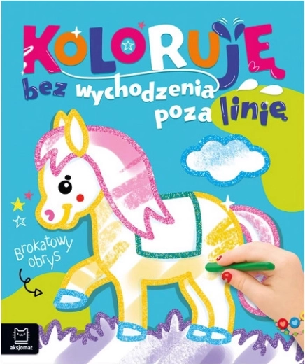 Coloring Book with Glitter Outlines – Horse