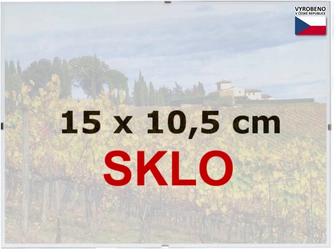 Euroclip lijst 15x10,5cm glas