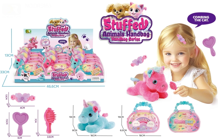 Plush Unicorn in a Bag 16 cm – Set with Accessories